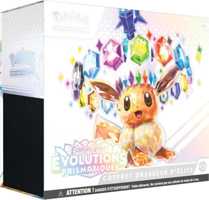 Pokémon – EV08.5 Évolutions Prismatiques – Coffret Dresseur d’élite + Acrylique 