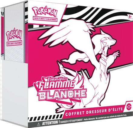 Pokémon – EV10.5 Flamme Blanche – Coffret Dresseur d’élite (FR) - Avec acrylique 