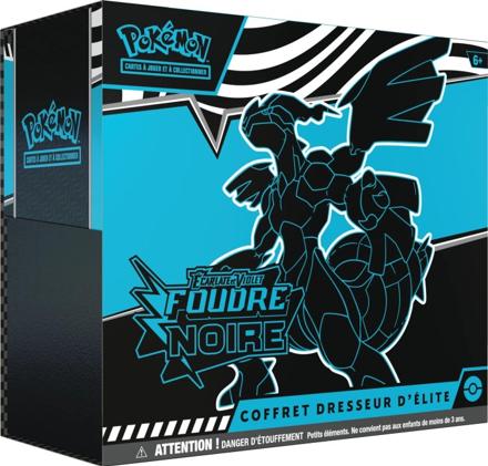 Pokémon – EV10.5 Foudre Noire – Coffret Dresseur d’élite (FR) - Avec acrylique 
