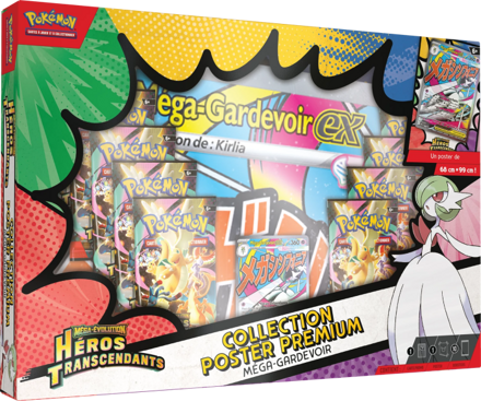Pokémon – ME02.5 ‘Héros Transcendants’ Premium Poster Collection – Mega Gardevoir ex
