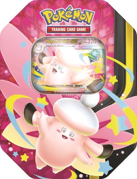 Pokémon – Méga Clair de Lune Ex Tin – Méga-Mélodelfe-ex