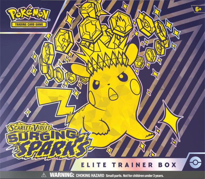 Pokémon – Surging Sparks – ETB – Con acrilico